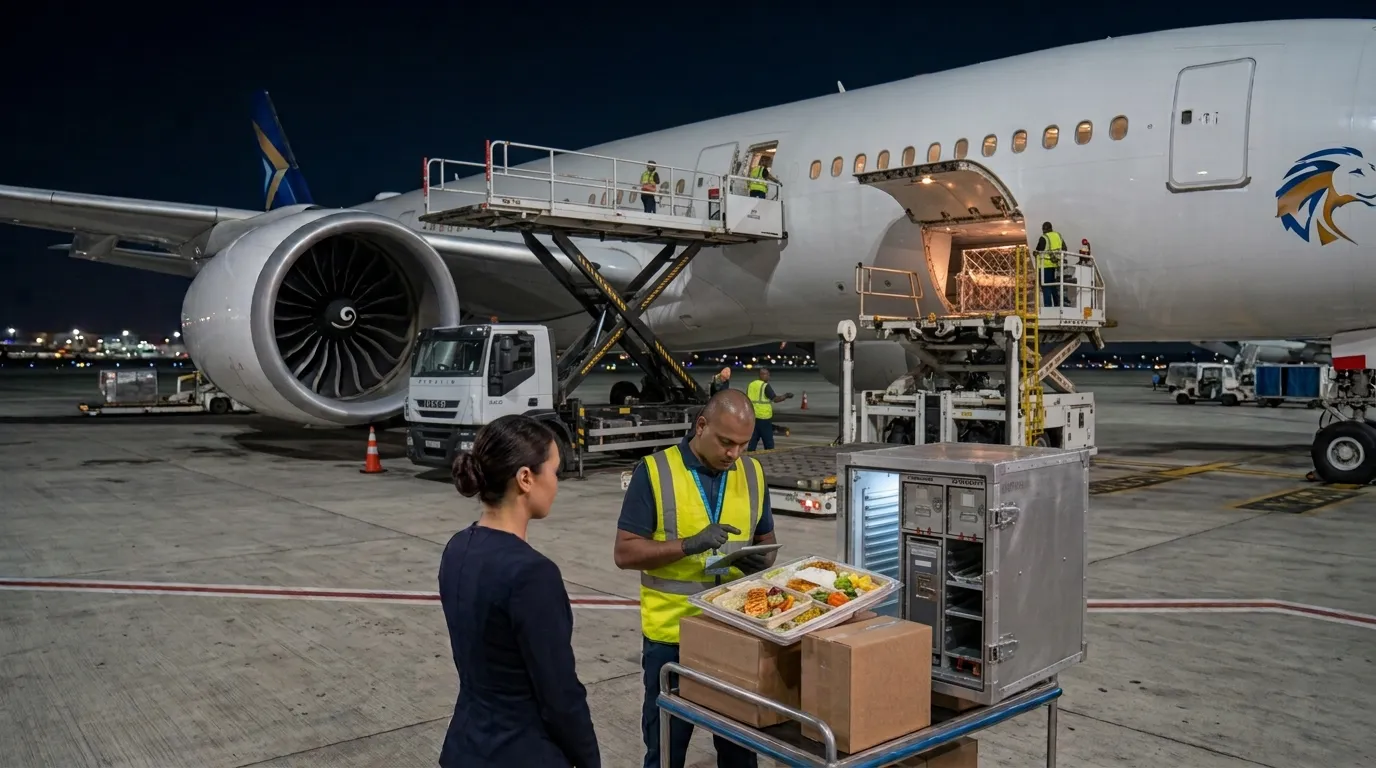 Galley restock / cabin provisioning
