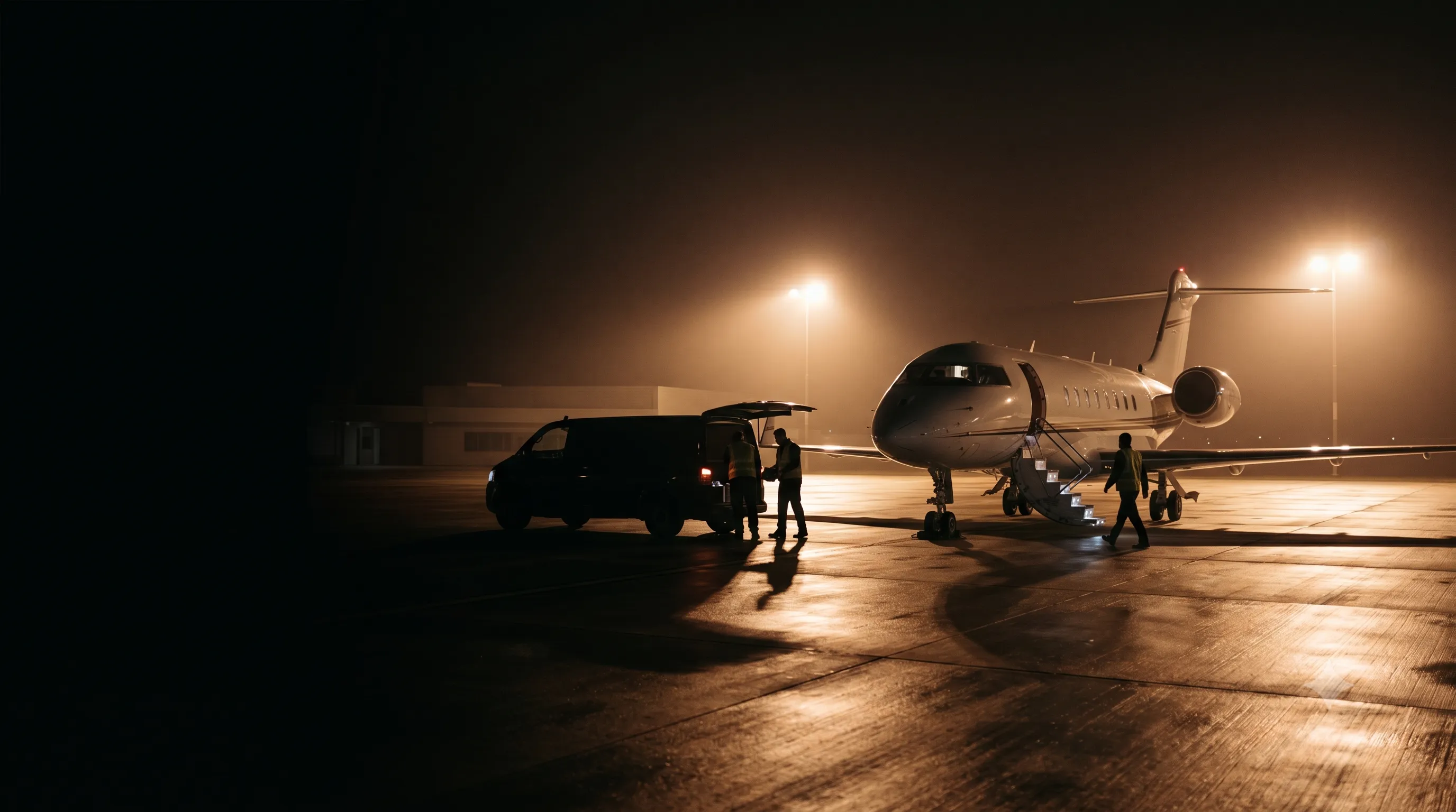 Apron / FBO ground operations at night